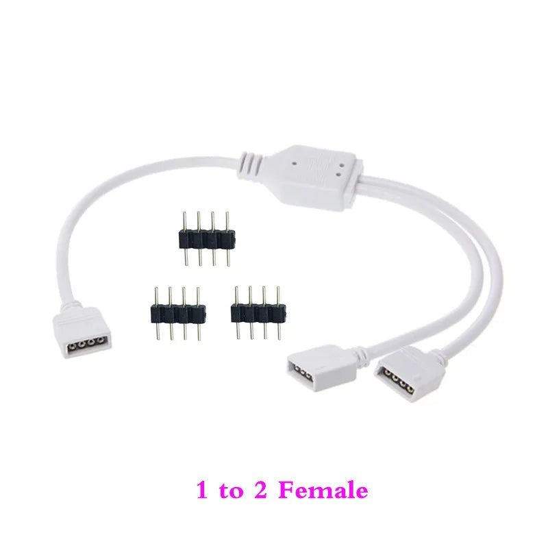connecteur quatre broches ruban led blanc moderne 24v sortie voies