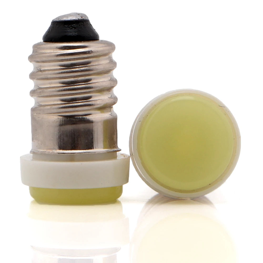 ampoule led 12v argent bleu jaune 40 lumens e10 moderne 9~16v 19x10mm