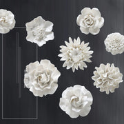 décoration murale céramique fleur relief blanc chambre salon erotique