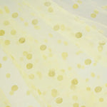 tulle floqué transparent noir blanc rouge gris rose décoration mode couture tissu polyester