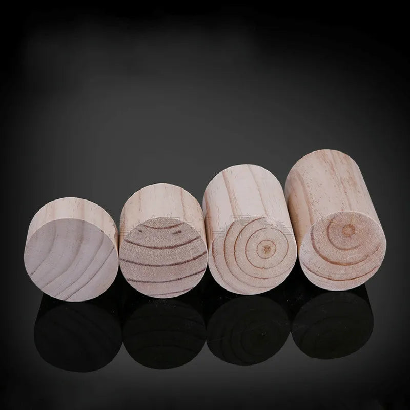 bouchons bouteille bois naturel simple rustique rayures circulaires diamètre hauteur