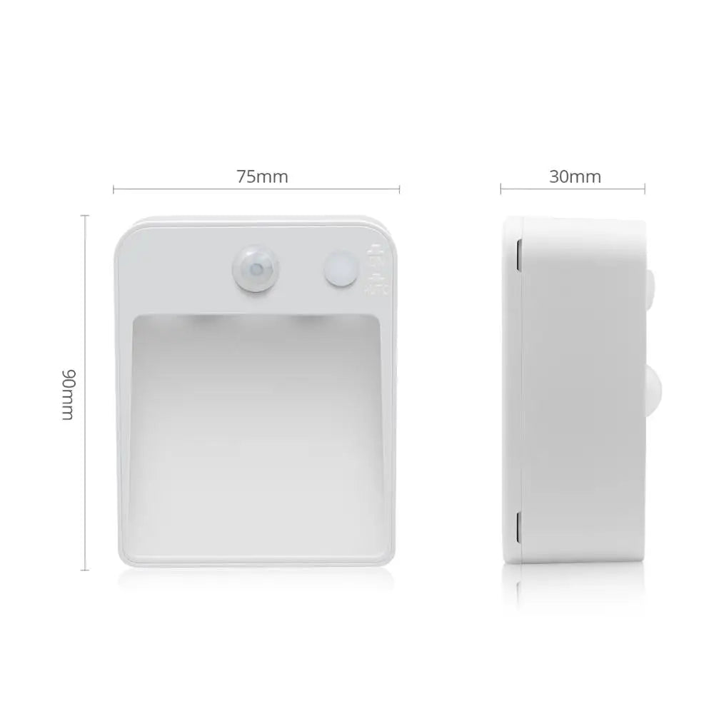 lampe escalier adhésive led blanc moderne capteur mouvement veilleuse urgence chambre placard