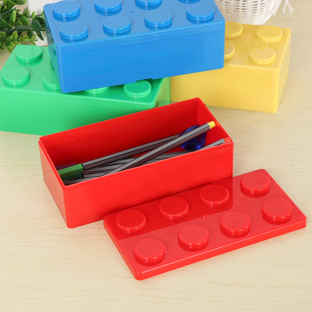 boîtes rangement couleur moderne stockage organisation jouets bleu vert rouge jaune six boutons plateau