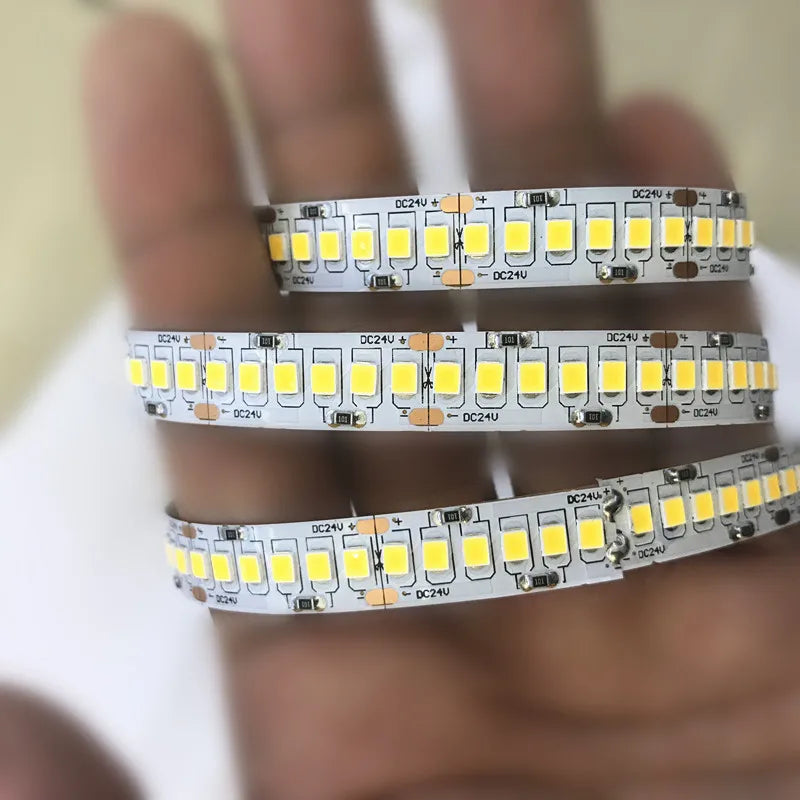 ruban led blanc moderne 24v smd 6500k 240led 5m non waterproof ip20