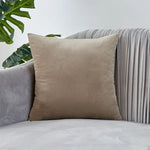 coussin velours carré moderne vert foncé bleu clair blanc opacité simple