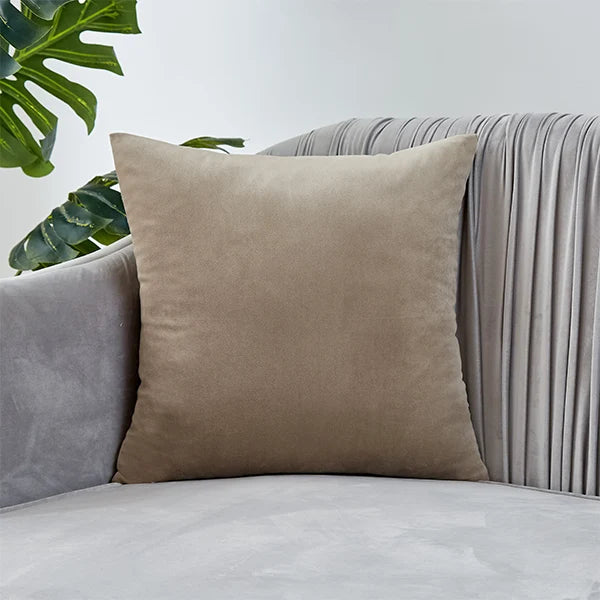 coussin velours carré moderne vert foncé bleu clair blanc opacité simple