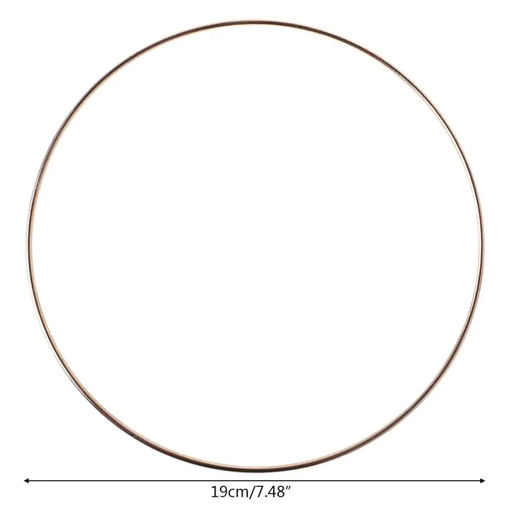 anneau métal or minimaliste cercle lisse moderne artisanal DIY accessoire ornement intérieur