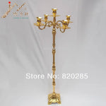 bougeoirs argent or chandeliers classiques mariage fêtes décoration élégante sculptée haute qualité