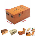 boîte bijoux bois naturel classique bouton fermeture useless box merry christmas marrie me