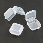 boîtes rangement transparentes plastique 3.5cm 3.5cm 2cm bijoux modernes poignées
