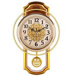 Horloge murale vintage pendule silencieuse rouge