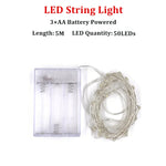 guirlande lumineuse fil cuivre led blanc multicolore moderne décoratif 100leds 10mètres rechargeable