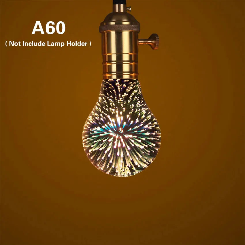 ampoule décorative multicolore effet artificiel cœur rétro 3d led toujours allumée vintage métal chainette