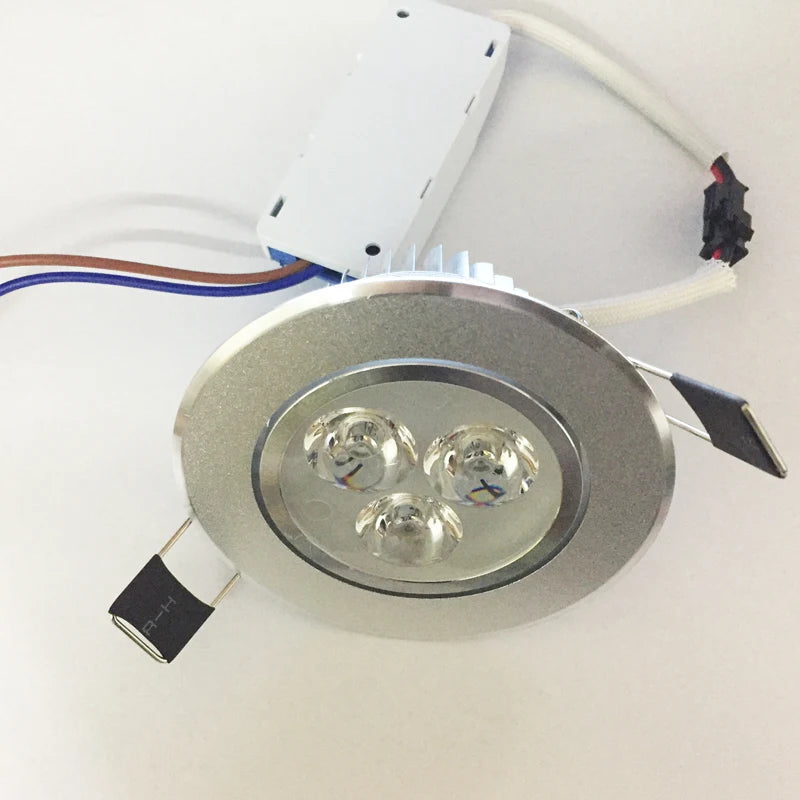 Spot LED argenté moderne connecteur électrique éclairage domestique AC85 265V