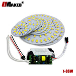 plaque led 12w 15w 18w smd 5730 blanc moderne rangées diodes câble carte puissance