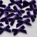 rubans velours nœuds fleurs décoratives couleurs unies polyester blanc rouge vert bleu rose violet