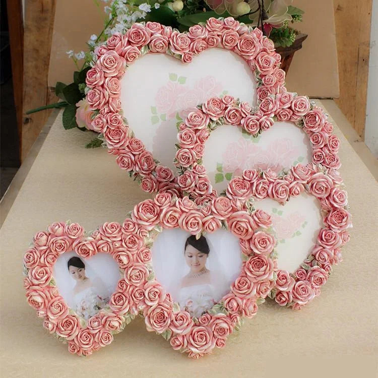 cadre photo résine rose clair relief romantique support mural erotique decoration chambre erotique erotique