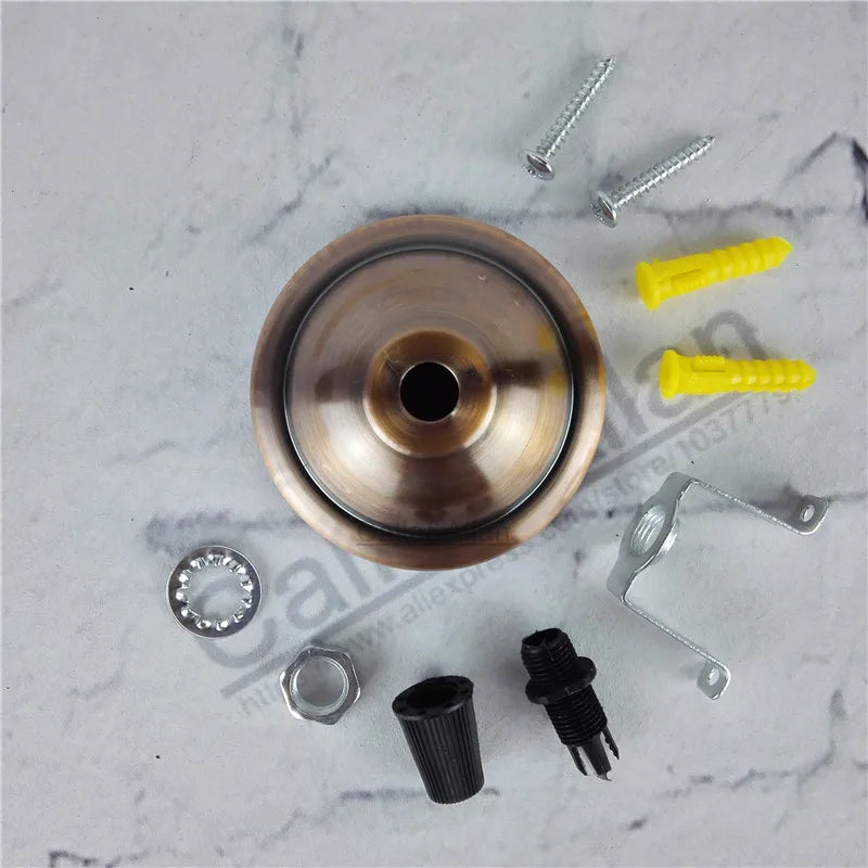 suspension boules blanc noir bronze cuivre marron mat modernes vis anneau bouchons pince rondelle