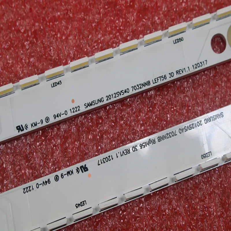 bande led backlight 500mm blanc 56led connecteurs aluminium tv moderne