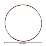 anneau métal or minimaliste cercle lisse moderne artisanal DIY accessoire ornement intérieur