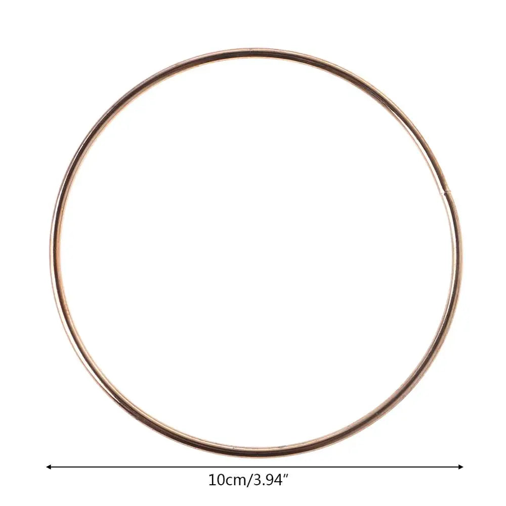 anneau métal or minimaliste cercle lisse moderne artisanal DIY accessoire ornement intérieur