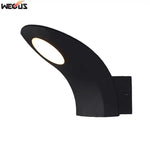 applique murale moderne led noire hydrofuge bouton poussoir 110v 240v