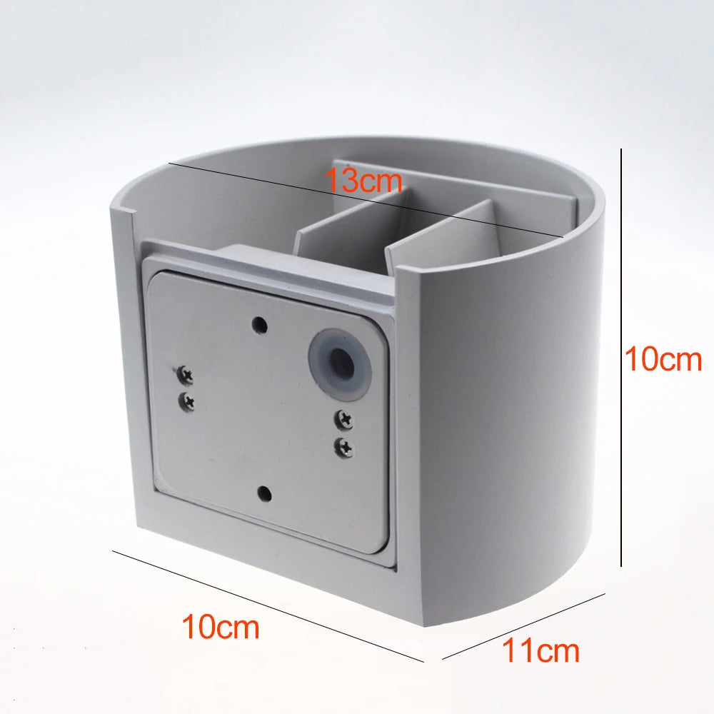 applique murale extérieure ip65 led motion sensor noir blanc contemporaine autoinstallation 10cmx10cm
