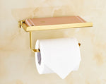 distributeur papier toilette doré moderne élégant porte téléphone mural inoxydable papier toilette