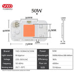 éclairage culture hydroponique LED COB 20 30 50W spectre complet modernes chips LED connecteur