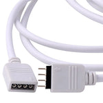 câble électrique extension broches led rgb 24v blanc noir 1m 1.5m 2.5m 3m 5m