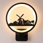 applique murale led silhouettes animales contemporaine minimaliste industrielle fixée mur noire