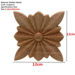 sculpture bois fleur artisanale pétales cercle brun clair décoration intérieure mur fixe semimanuel