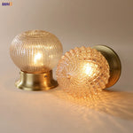 lampe moderne dorée rayures horizontales transparente ampoule incluse autonome certification ul cqc rohs