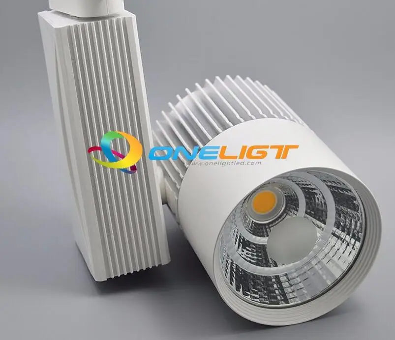 projecteur led noir industriel moderne clips magnétiques grille refroidissement 40w led dimmable certifié rohs