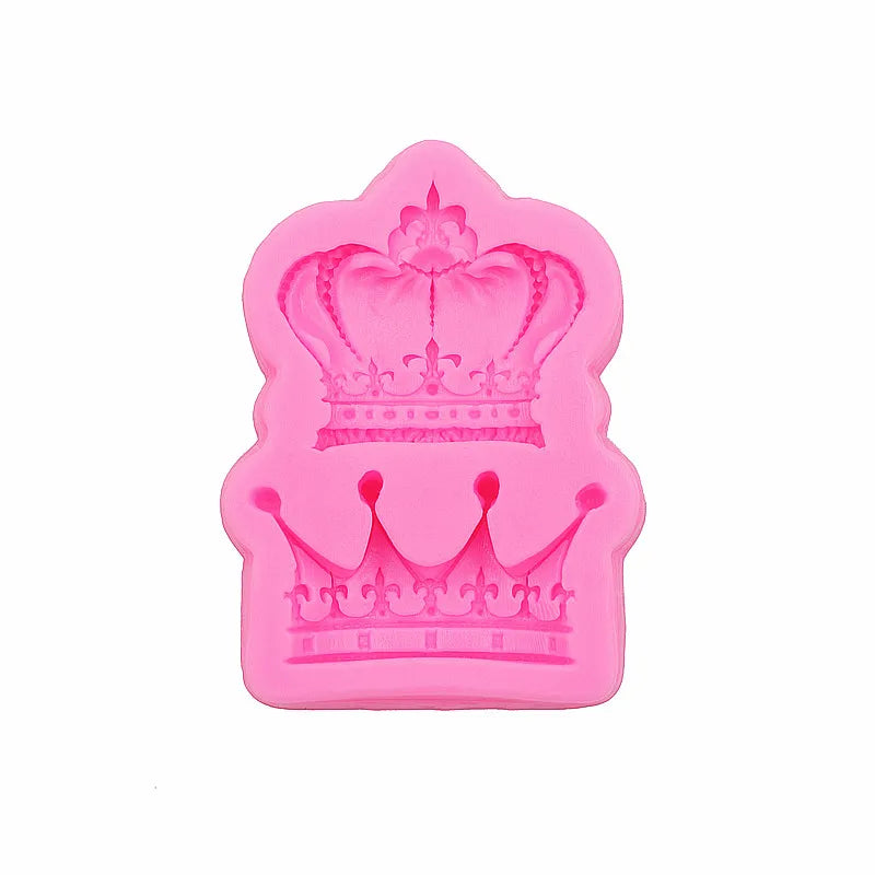 moule silicone fondant couronnes stylisées moderne pâte sucre chocolat decoration rose qualite environnement