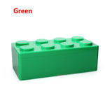 boîtes rangement couleur moderne stockage organisation jouets bleu vert rouge jaune six boutons plateau