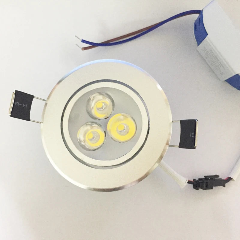 Spot LED argenté moderne connecteur électrique éclairage domestique AC85 265V