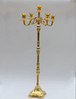 bougeoirs argent or chandeliers classiques mariage fêtes décoration élégante sculptée haute qualité