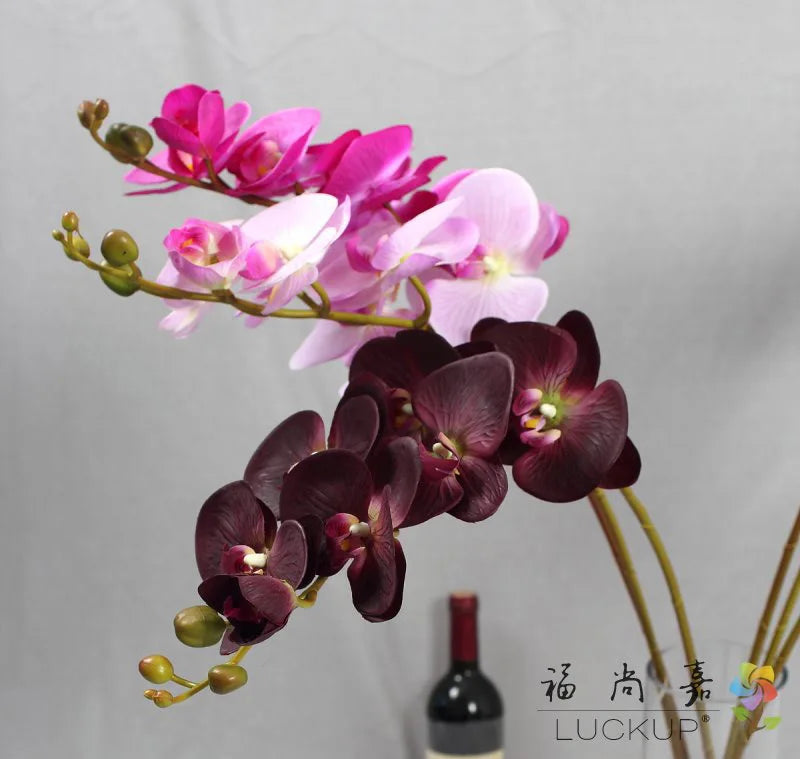 orchidée artificielle papillon fleur décorative réaliste latex maison mariage fête intérieur élégante