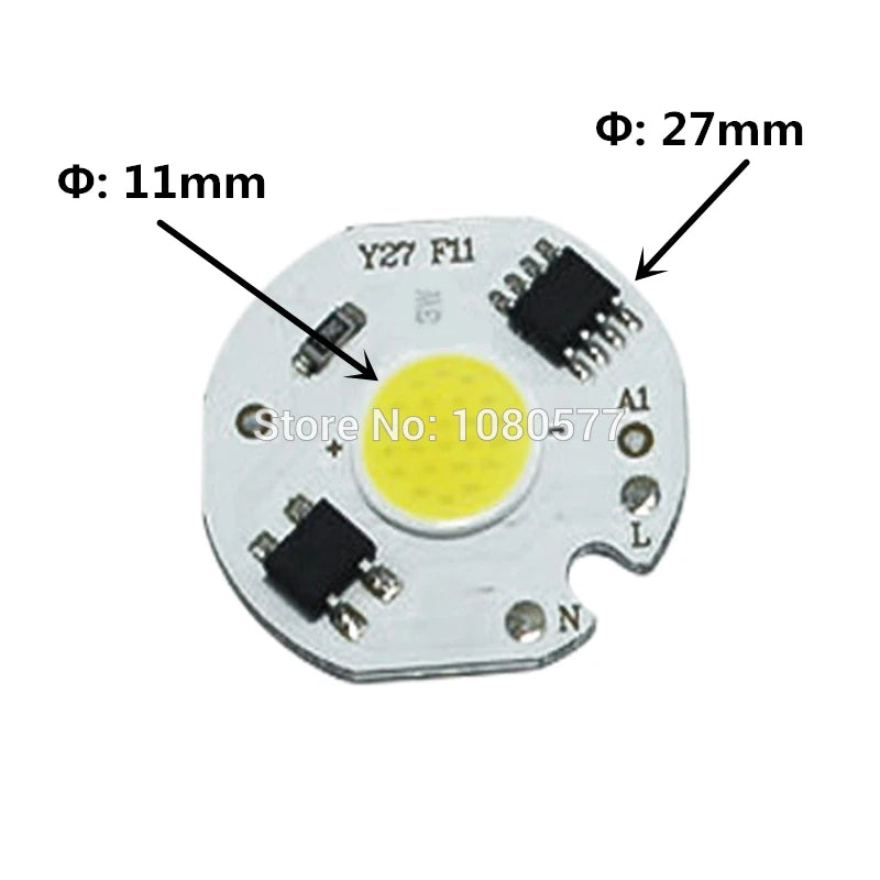 source lumineuse led 10w 12w blanc froid jaune vert rouge moderne technologique circulaire connecteurs