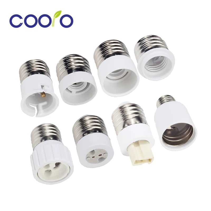 adaptateur ampoule E27 E14 E12 GU10 B22 G9 moderne blanc rond lisse opaquet certification