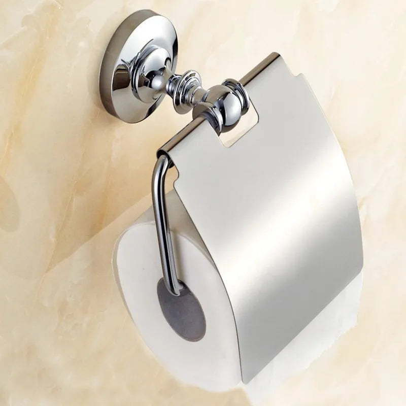 accessoires salle bain chrome métal finition laiton ensemble quincaillerie classique vis