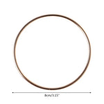 anneau métal or minimaliste cercle lisse moderne artisanal DIY accessoire ornement intérieur