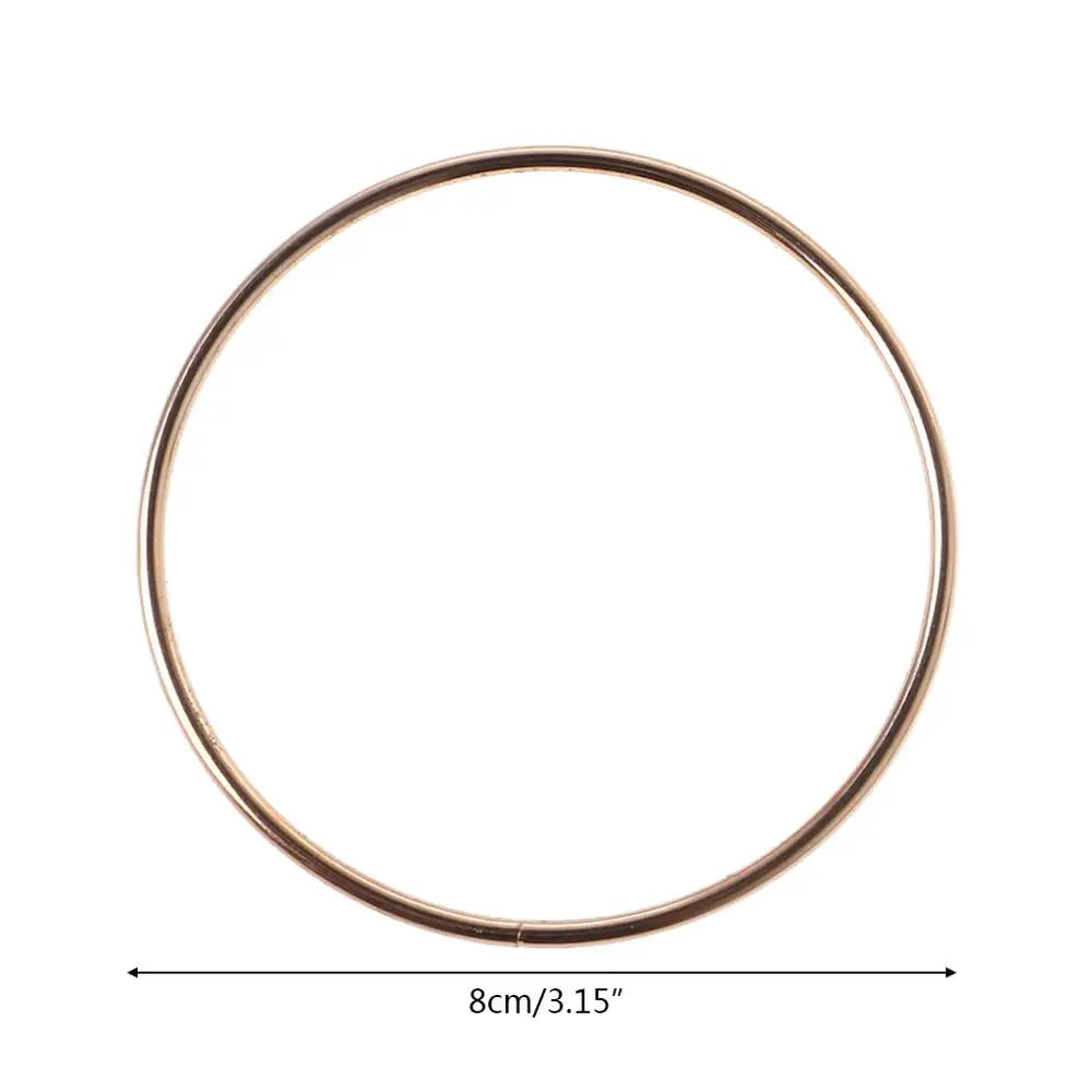 anneau métal or minimaliste cercle lisse moderne artisanal DIY accessoire ornement intérieur