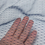 tulle translucide texturé motifs points noirs bleu marine violet noir blanc rouge roseclair