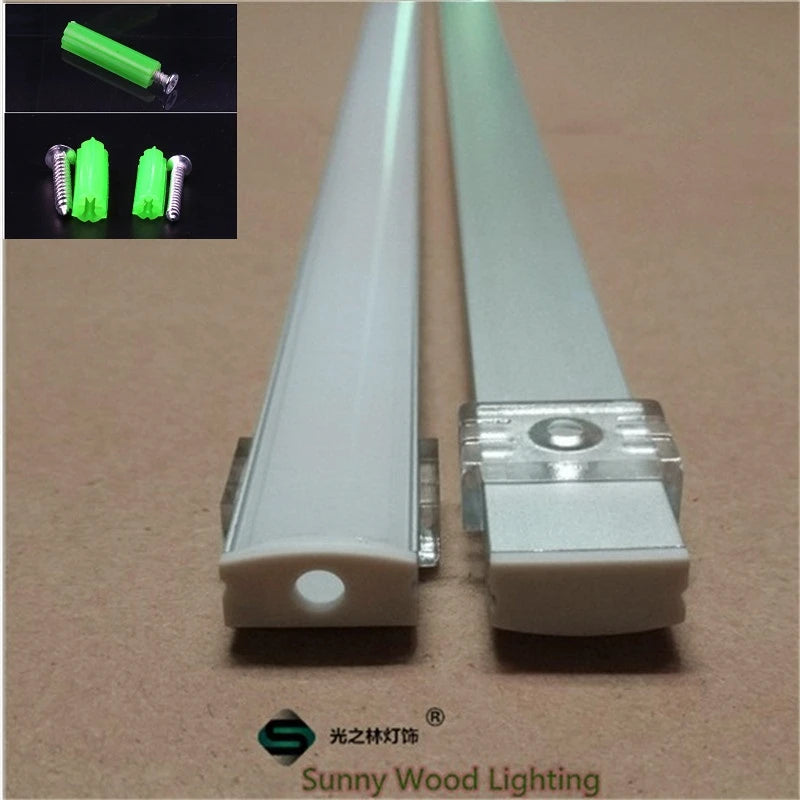 profils aluminium led 2m couverture laiteuse transparente clips modernesintérieur