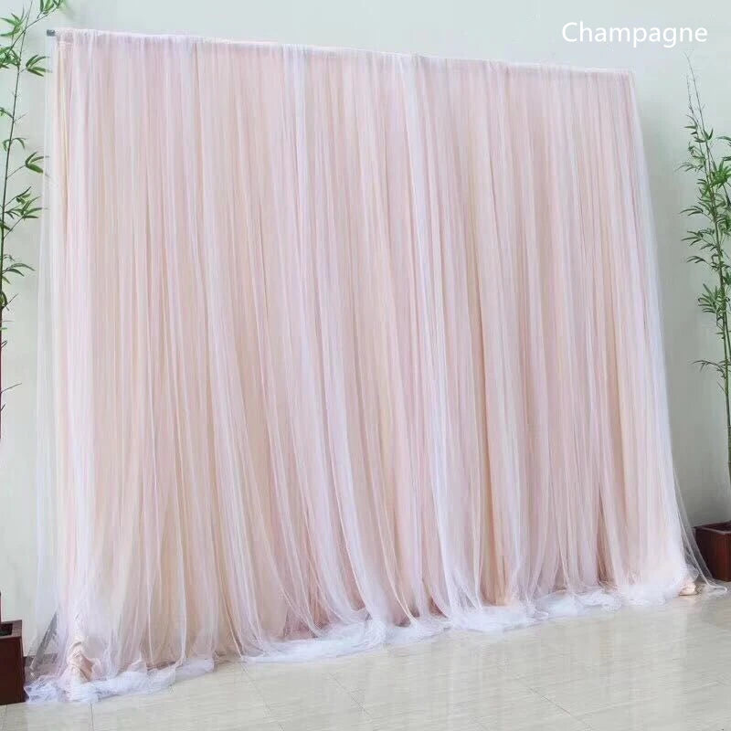 toile fond photo événement mariage anniversaire tissu soie couleur unie blanc beige rose bleuclair