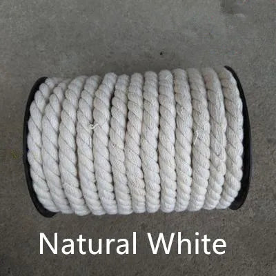 corde coton 12mm 20mètres couleurs multiples tissée durable sac vêtement textile maison