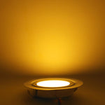 Spot LED encastrable argenté moderne 12V 3W IP65 salle bain vis câble
