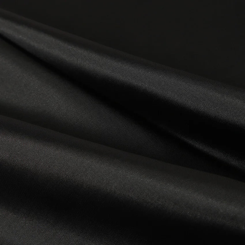 rideau douche noir uni moderne étanche 12 crochets salle bain polyester respectueux environnement